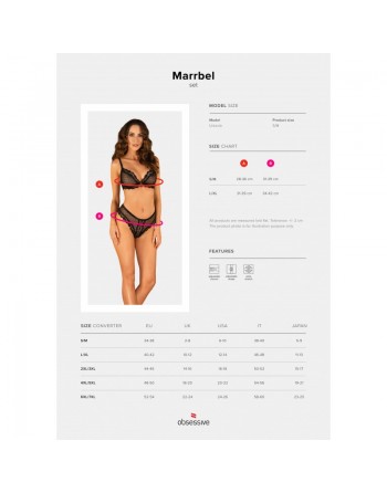 Marrbel ensemble lingerie noir