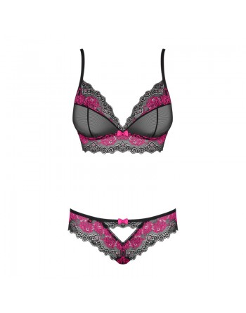 Tulia Ensemble 2 pcs - Noir et Fuchsia